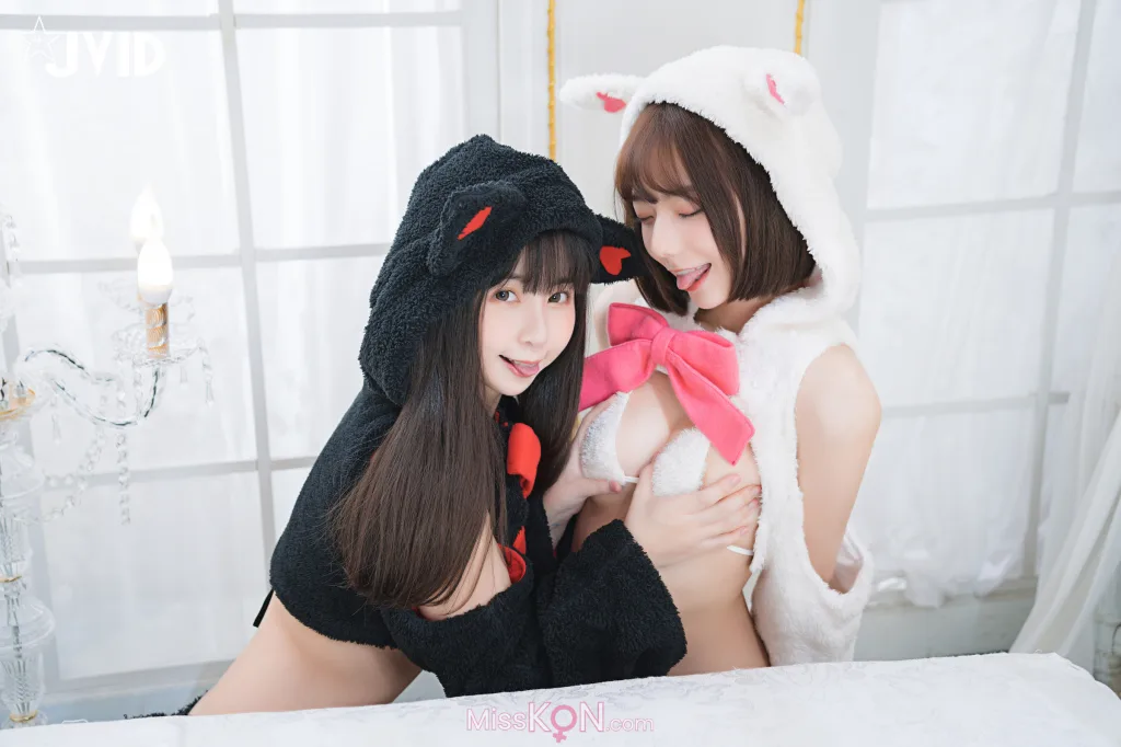 [JVID] 胎尼 &amp; 啾啾: 【私訊有好康活動】雙寵萌系女友💕情色貓咪Tiny🐱純欲小兔啾啾🐰「主人你要選哪一個？」 (183 photos)
