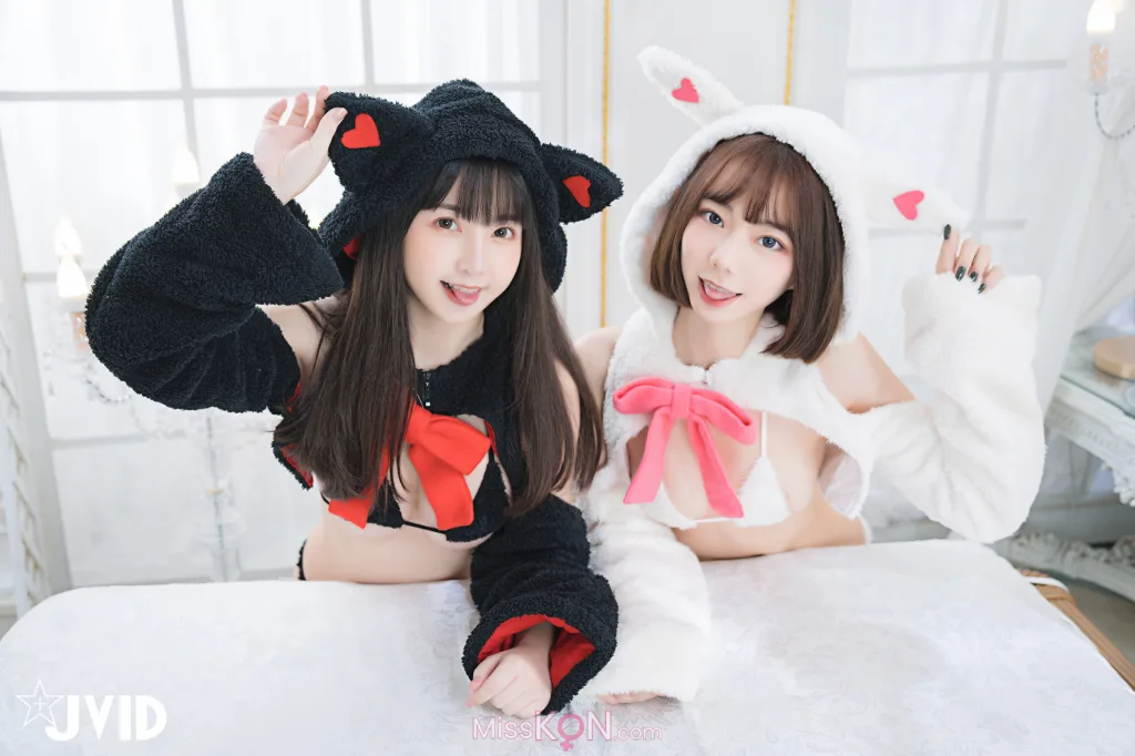 [JVID] 胎尼 &amp; 啾啾: 【私訊有好康活動】雙寵萌系女友💕情色貓咪Tiny🐱純欲小兔啾啾🐰「主人你要選哪一個？」 (183 photos)
