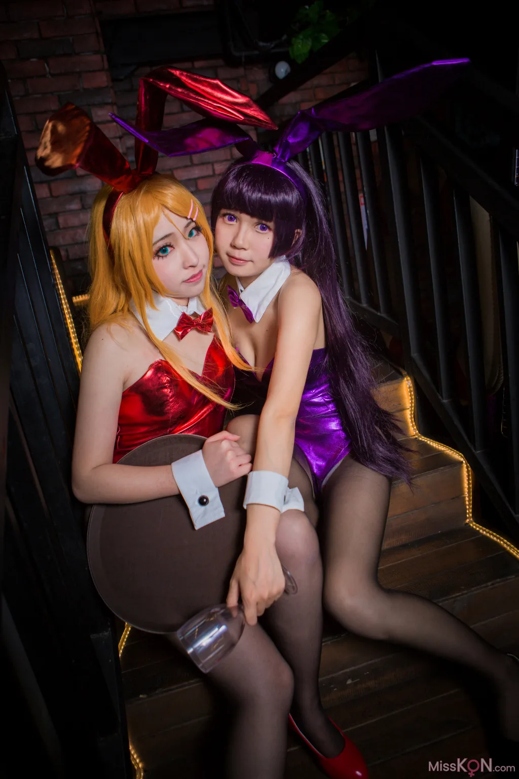 Coser@白金Saki: 黑丝JK (9 photos)