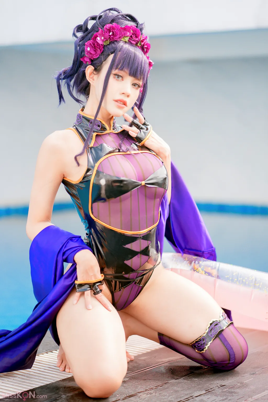 Coser@PingPing: 紫式部泳装 (52 photos)