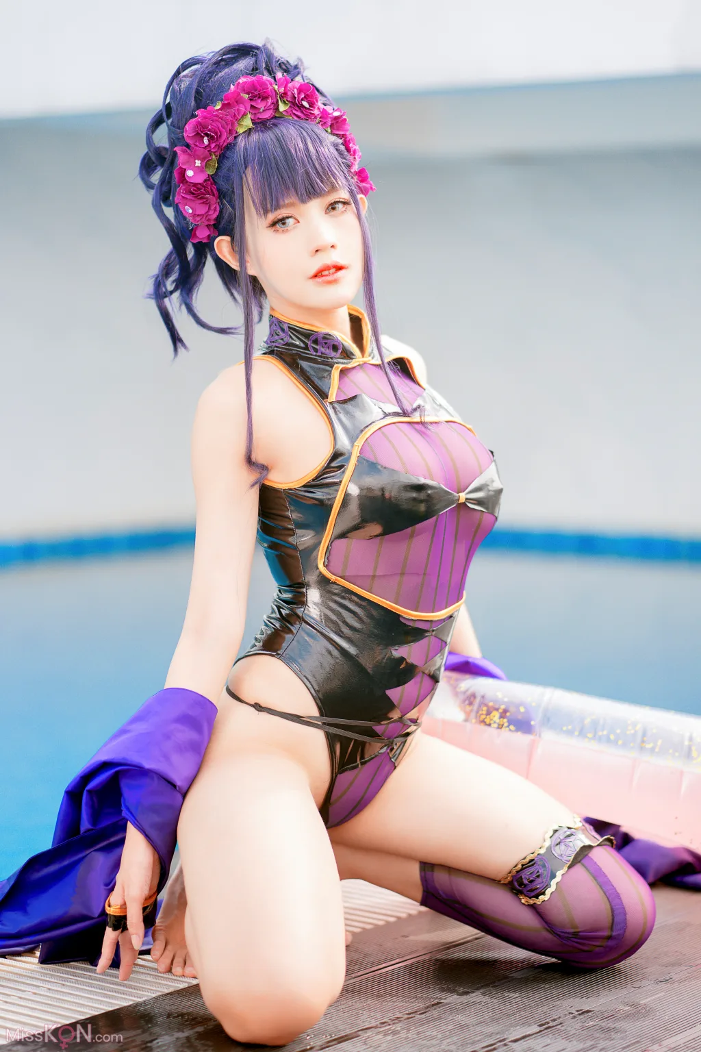 Coser@PingPing: 紫式部泳装 (52 photos)