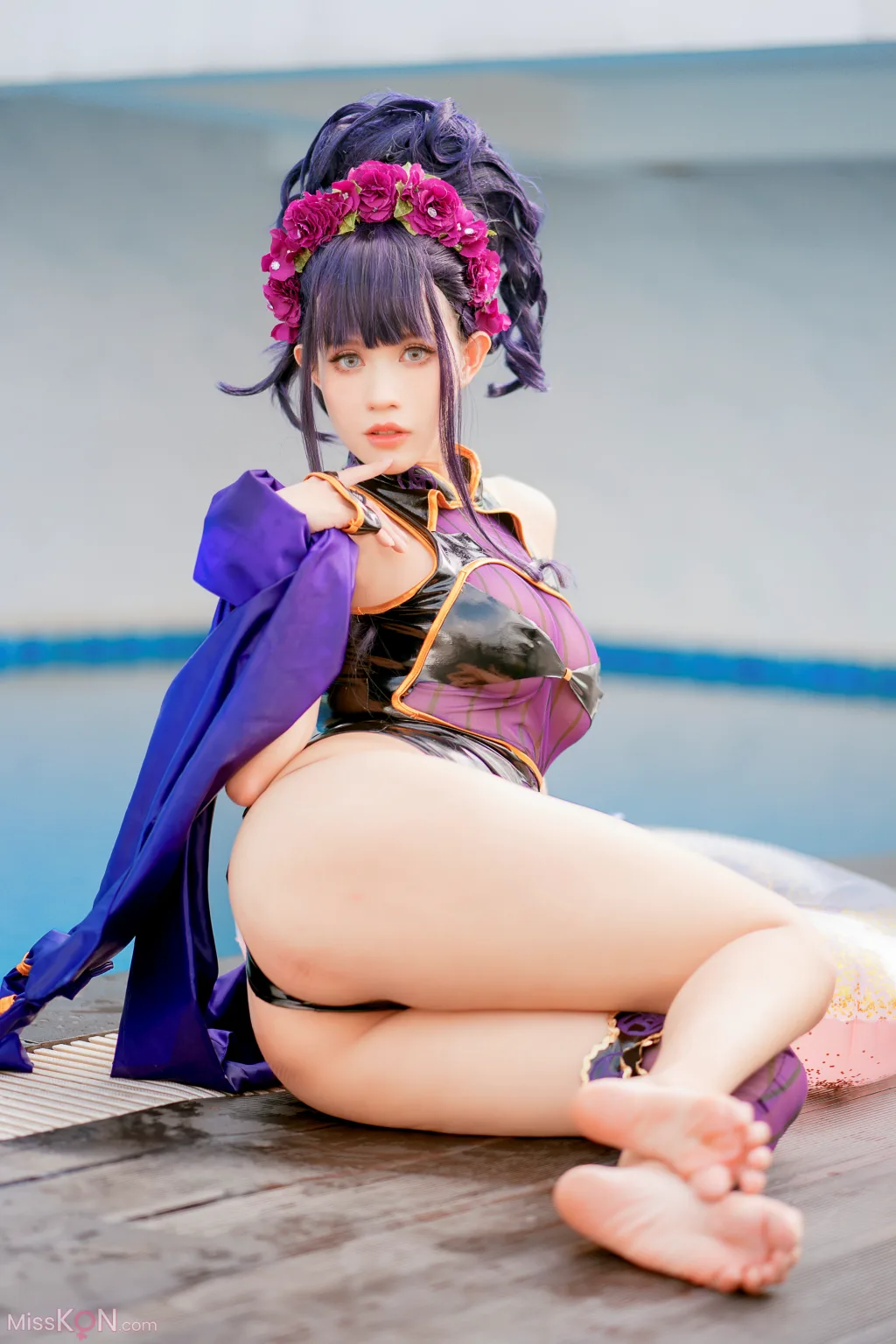 Coser@PingPing: 紫式部泳装 (52 photos)