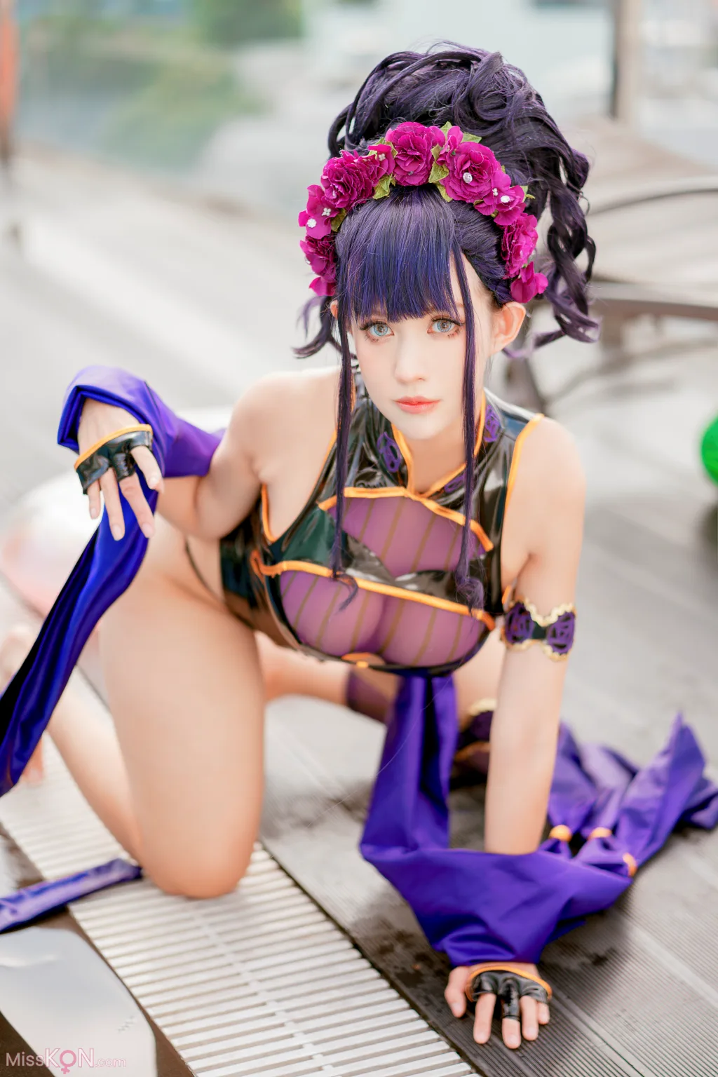 Coser@PingPing: 紫式部泳装 (52 photos)