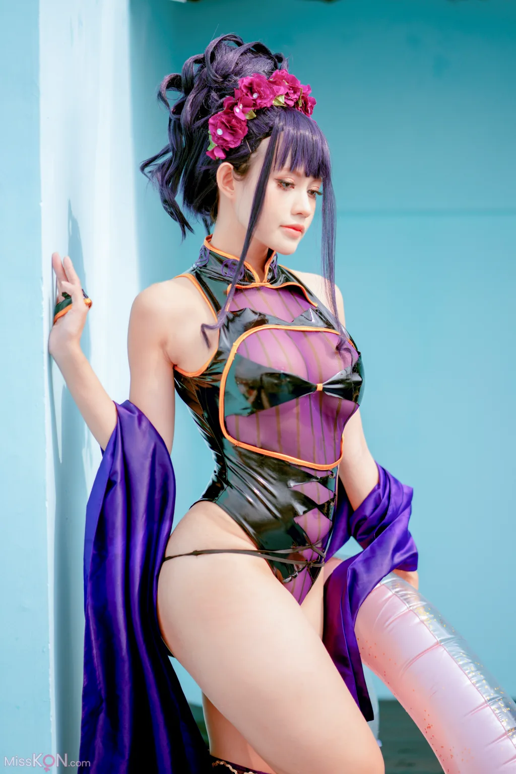Coser@PingPing: 紫式部泳装 (52 photos)