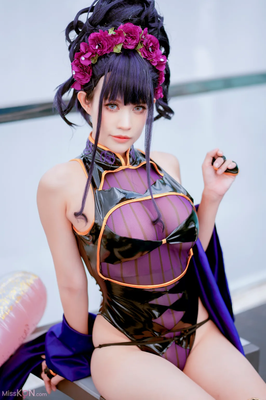 Coser@PingPing: 紫式部泳装 (52 photos)
