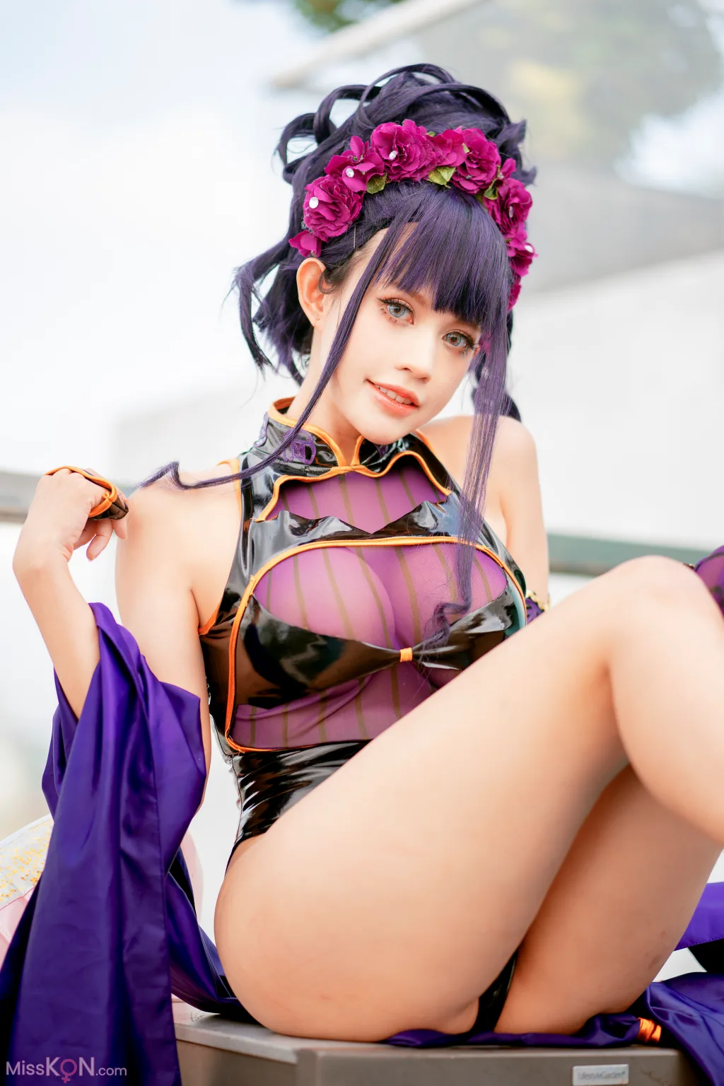 Coser@PingPing: 紫式部泳装 (52 photos)