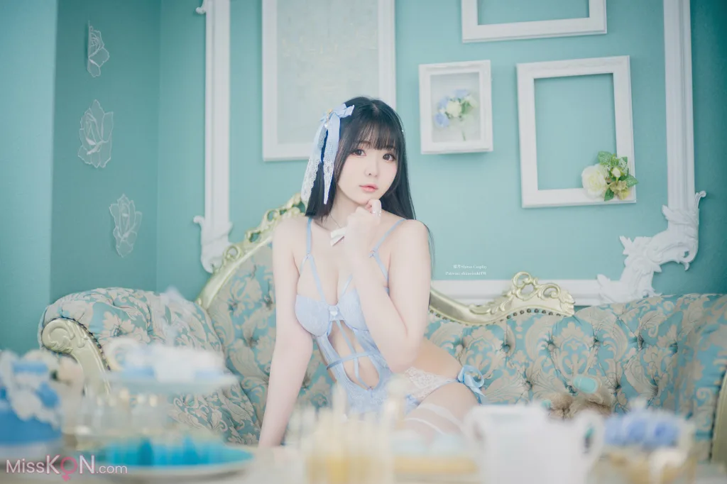 Coser@霜月shimo: Blue Lingerie (41 photos)
