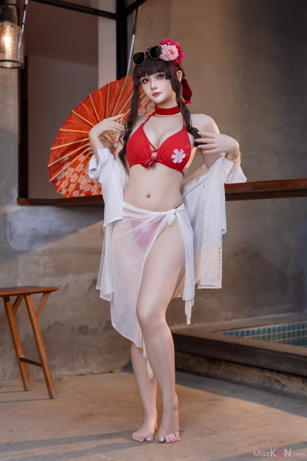 Coser@屿鱼: 樱花泳装 (80 photos)