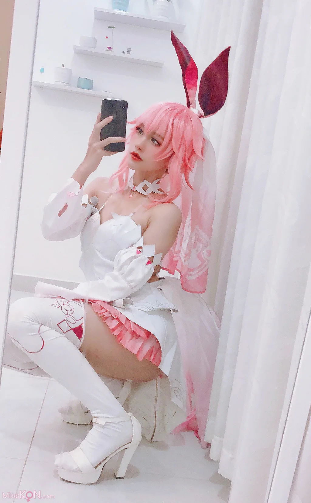 Coser@PingPing: Yae Sakura Wedding Dress (13 photos )