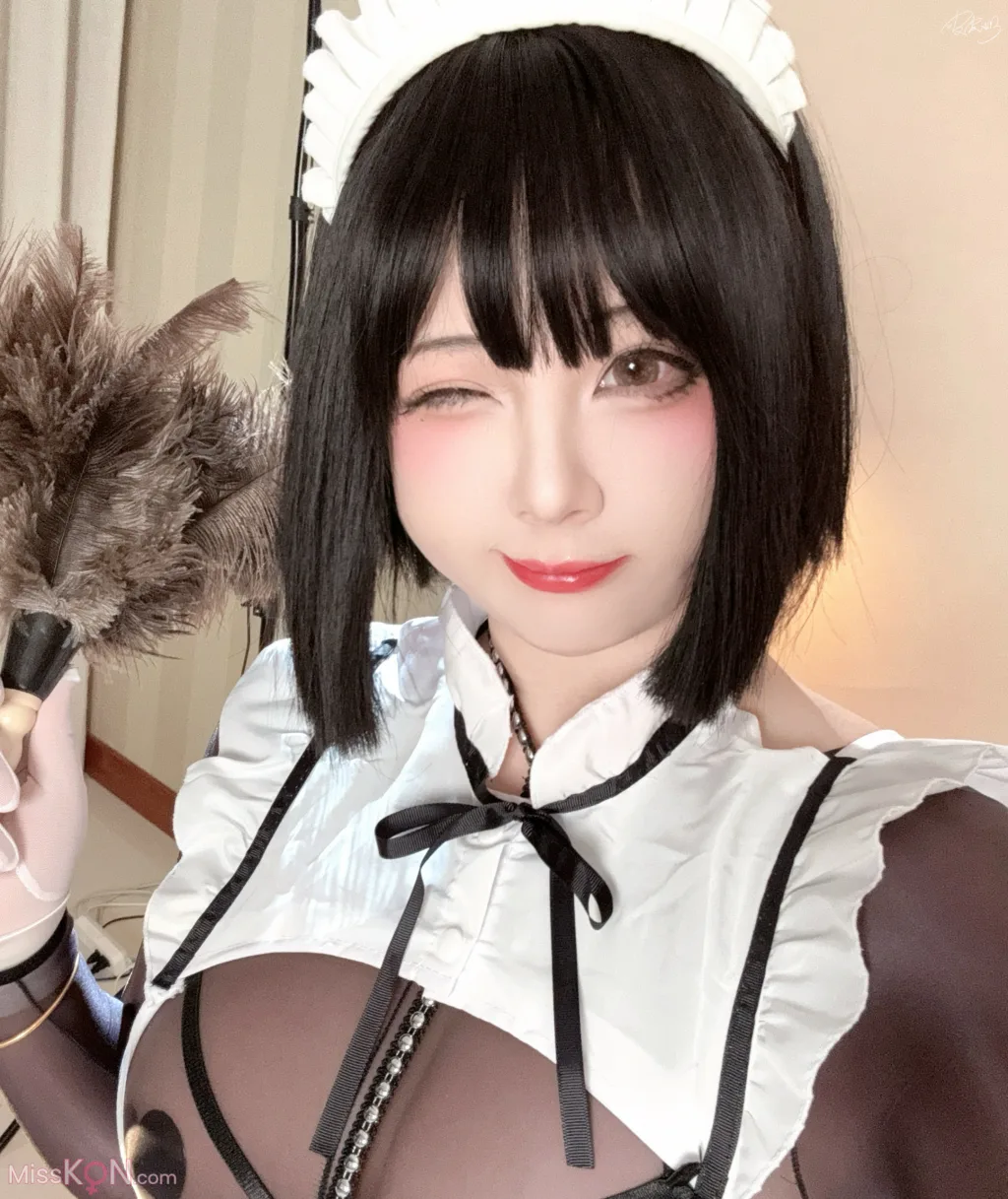 Coser@皮皮奶可可爱了啦: 女仆自摄 (60 photos)