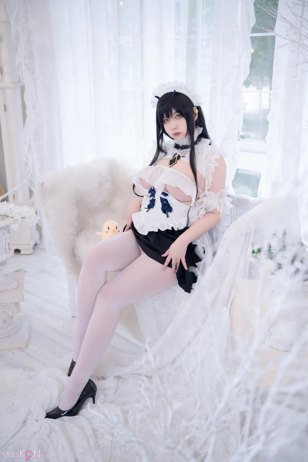 Coser@魅瞳Meroko: 碧蓝航线 不挠女仆没干劲的小姐姐 (53 photos)