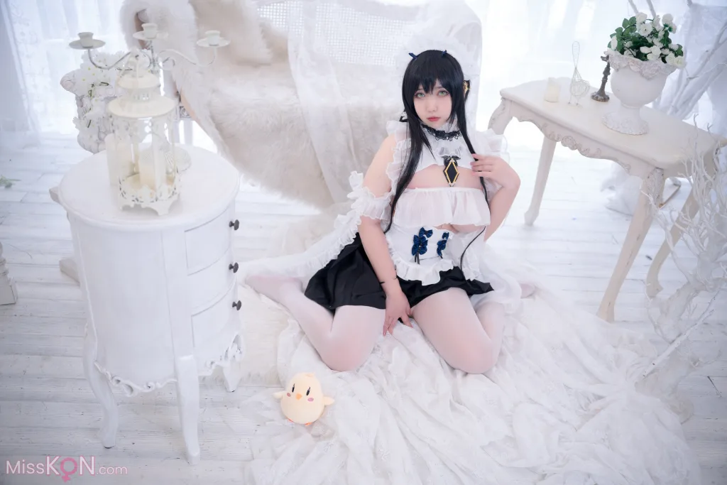 Coser@魅瞳Meroko: 碧蓝航线 不挠女仆没干劲的小姐姐 (53 photos)