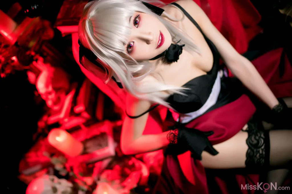 Coser@Tomoyo酱: 雾枝礼服&amp;水着 (30 photos)