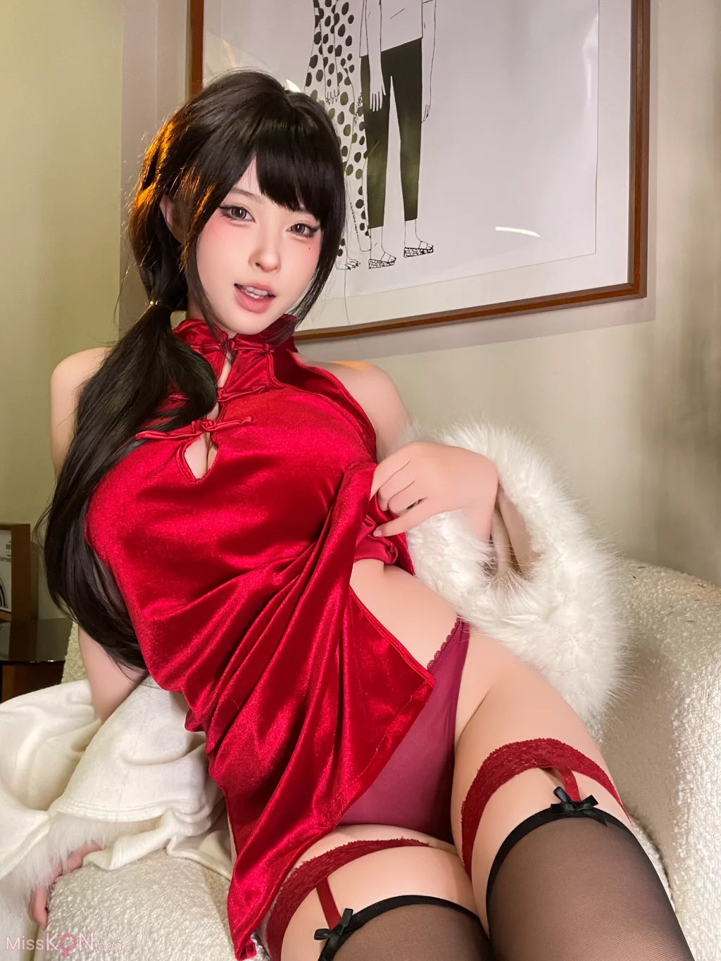 Coser@清水由乃: 红 (55 photos)