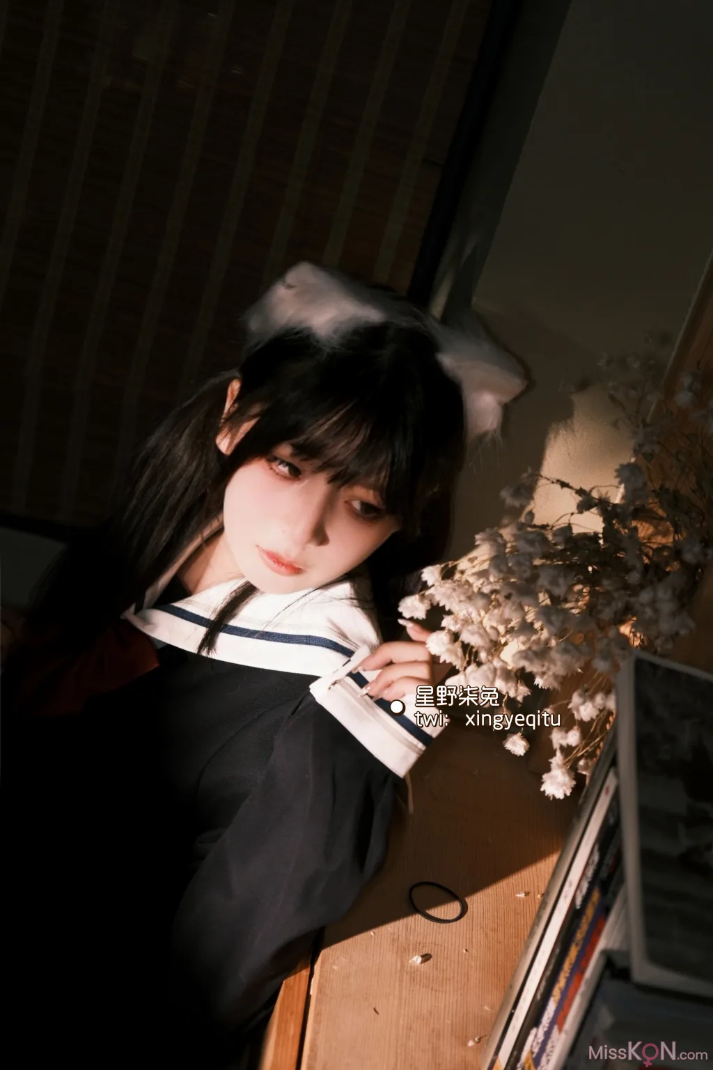 Coser@星野柒兔: 放课后的吔鱼少女 (59 photos )