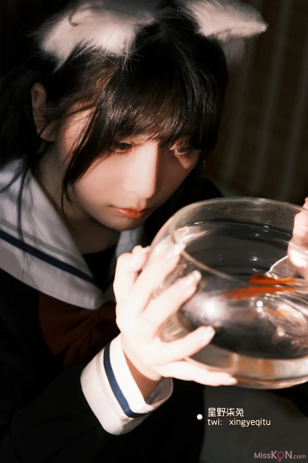 Coser@星野柒兔: 放课后的吔鱼少女 (59 photos )