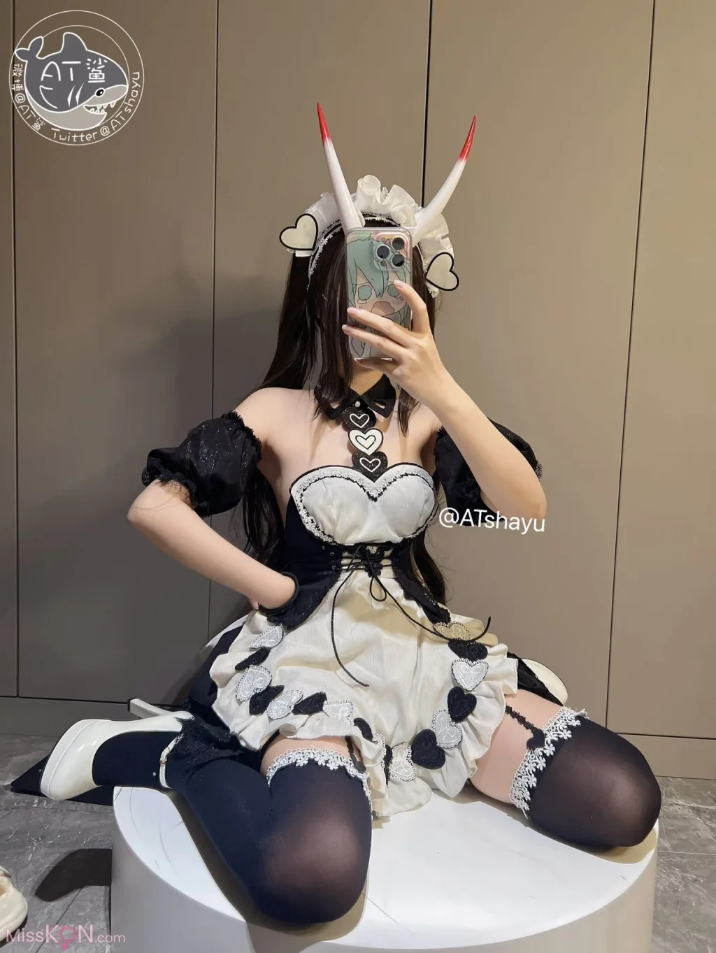 Coser@AT鲨: 碧蓝航线 能代女仆 (83 photos )