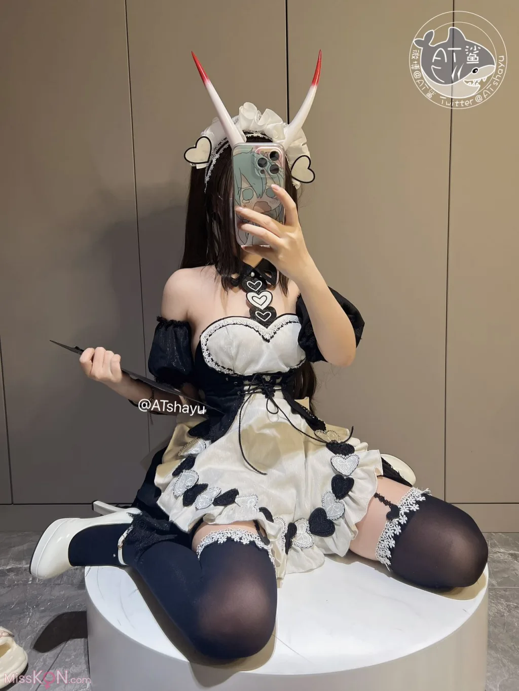 Coser@AT鲨: 碧蓝航线 能代女仆 (83 photos )