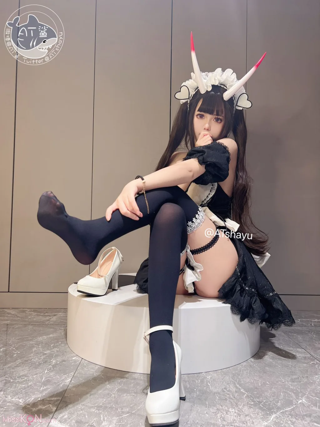 Coser@AT鲨: 碧蓝航线 能代女仆 (83 photos )