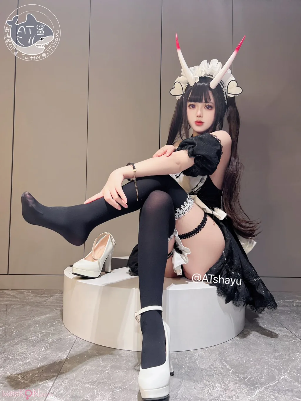 Coser@AT鲨: 碧蓝航线 能代女仆 (83 photos )