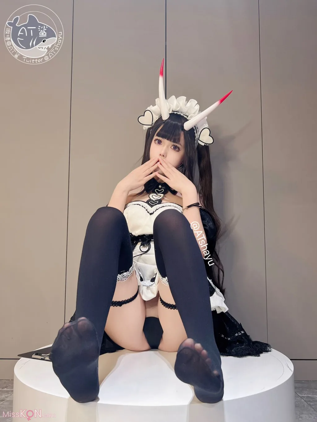 Coser@AT鲨: 碧蓝航线 能代女仆 (83 photos )