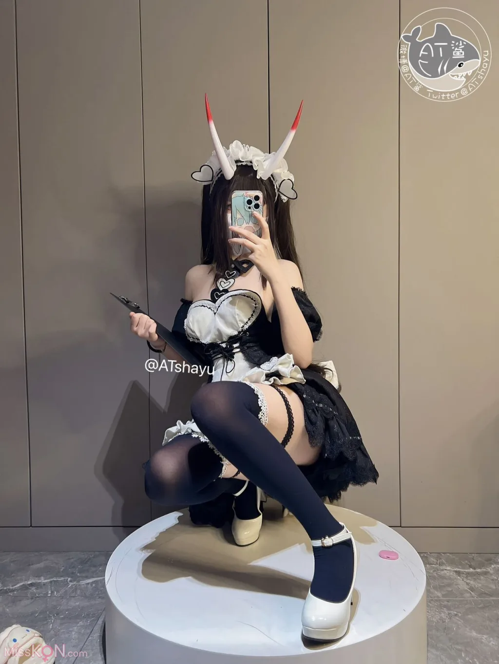 Coser@AT鲨: 碧蓝航线 能代女仆 (83 photos )