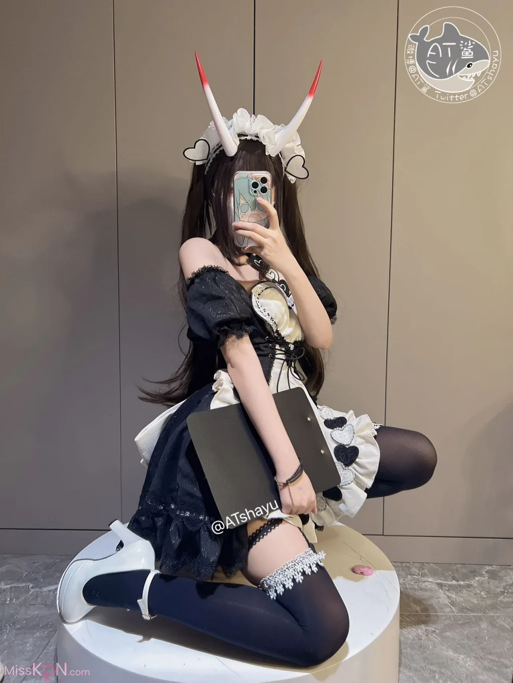 Coser@AT鲨: 碧蓝航线 能代女仆 (83 photos )