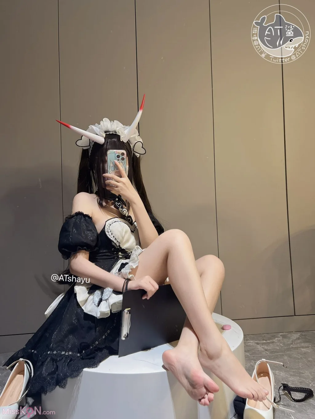 Coser@AT鲨: 碧蓝航线 能代女仆 (83 photos )