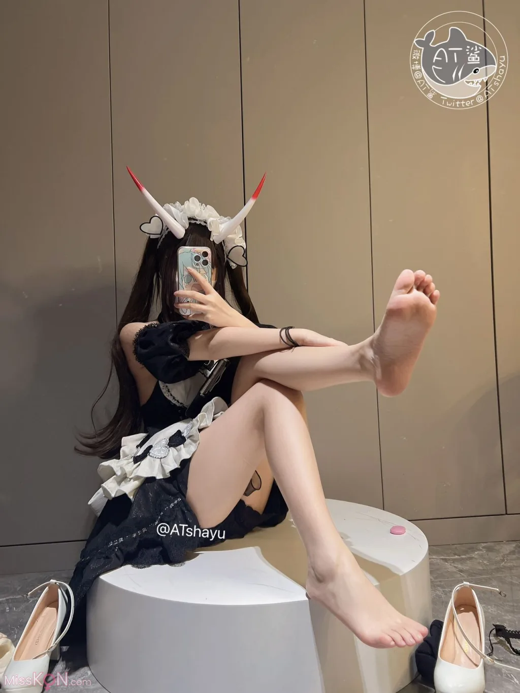 Coser@AT鲨: 碧蓝航线 能代女仆 (83 photos )