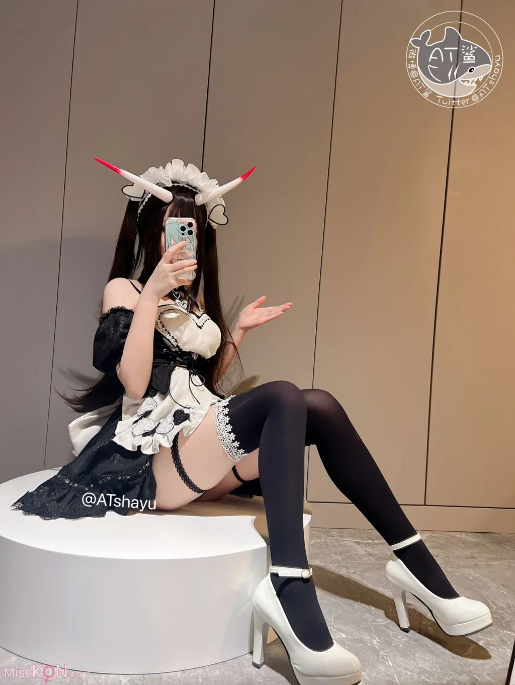 Coser@AT鲨: 碧蓝航线 能代女仆 (83 photos )