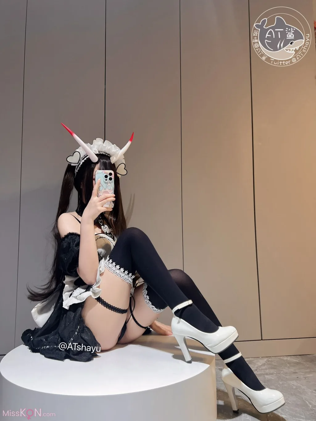 Coser@AT鲨: 碧蓝航线 能代女仆 (83 photos )