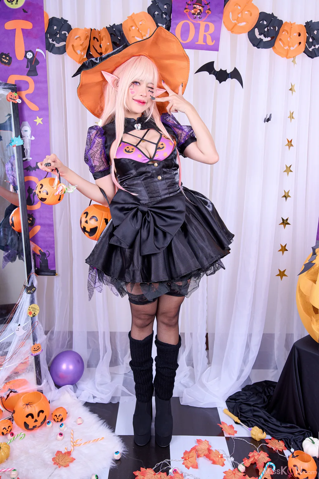 Coser@PingPing: Marin Kitagawa Halloween (44 photos)