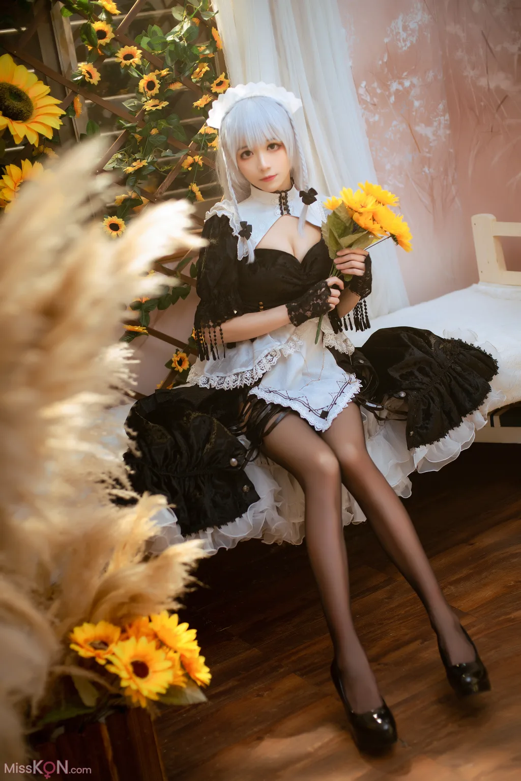 Coser@Tomoyo酱: 碧蓝 赫敏女仆 (23 photos)