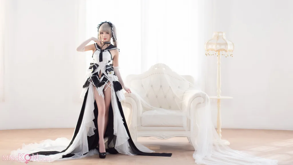 Coser@Tomoyo酱: 碧蓝 可畏礼服 (27 photos)