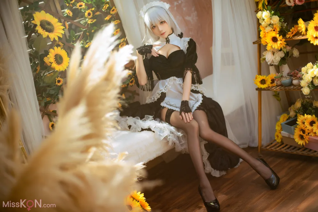 Coser@Tomoyo酱: 碧蓝 赫敏女仆 (23 photos)