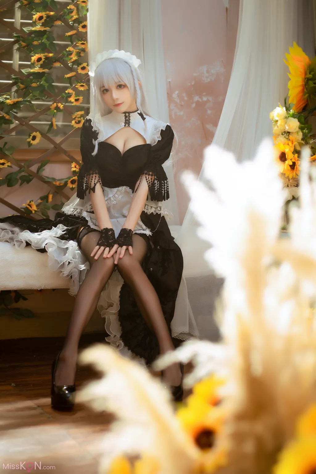 Coser@Tomoyo酱: 碧蓝 赫敏女仆 (23 photos)