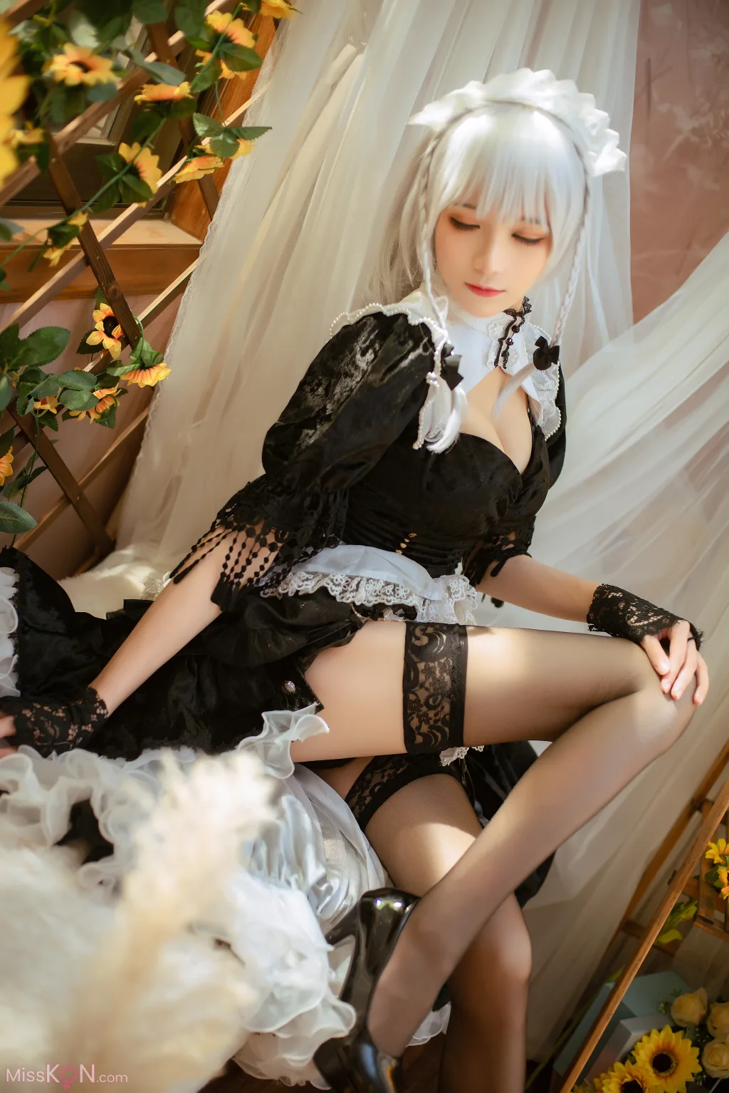 Coser@Tomoyo酱: 碧蓝 赫敏女仆 (23 photos)