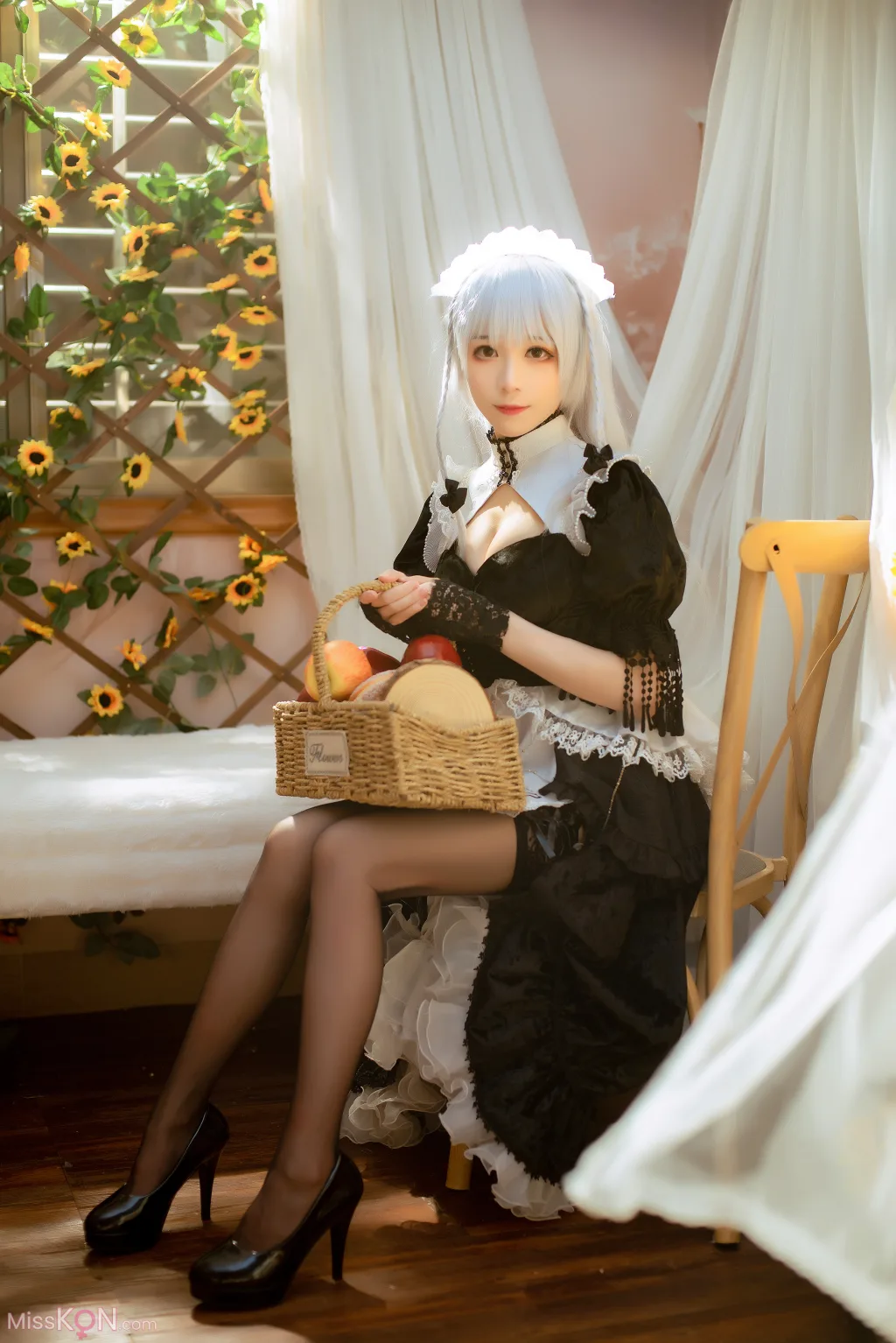 Coser@Tomoyo酱: 碧蓝 赫敏女仆 (23 photos)