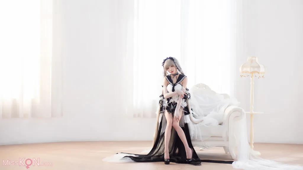 Coser@Tomoyo酱: 碧蓝 可畏礼服 (27 photos)