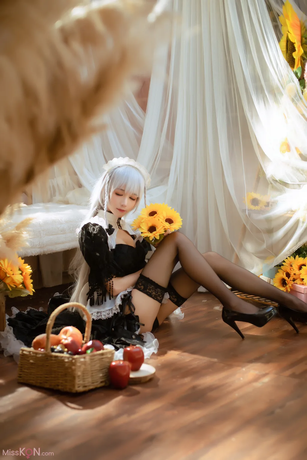 Coser@Tomoyo酱: 碧蓝 赫敏女仆 (23 photos)