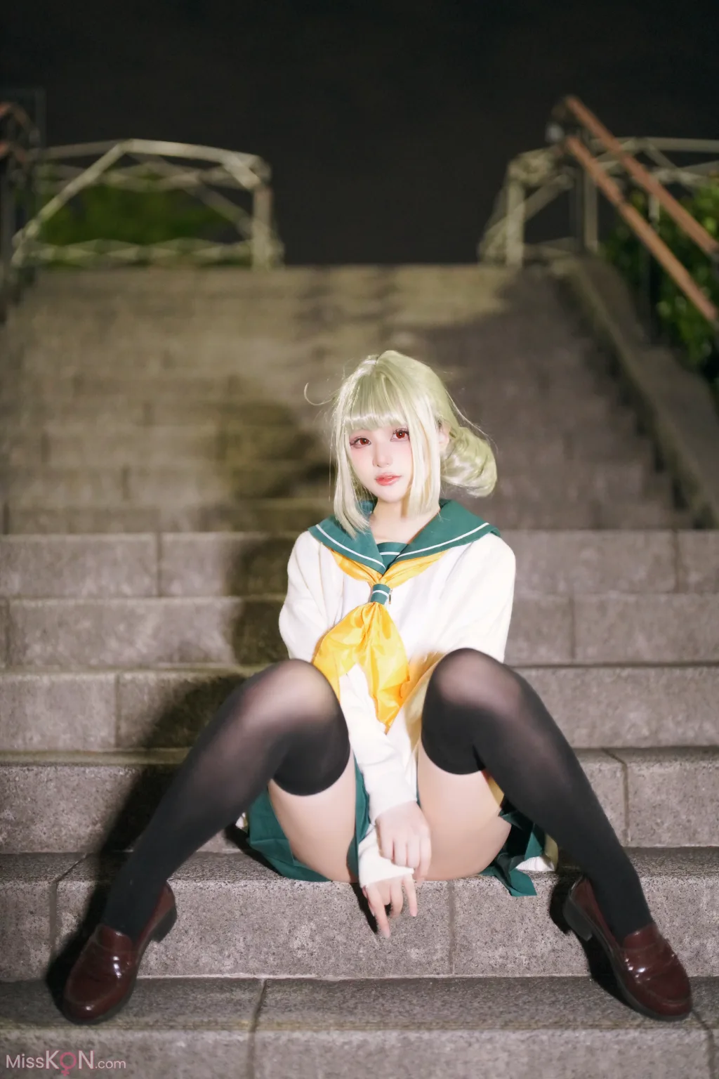 Coser@幼愛Youmeko: 小琪舞JK制服 (48 photos)