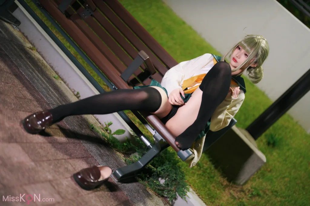 Coser@幼愛Youmeko: 小琪舞JK制服 (48 photos)