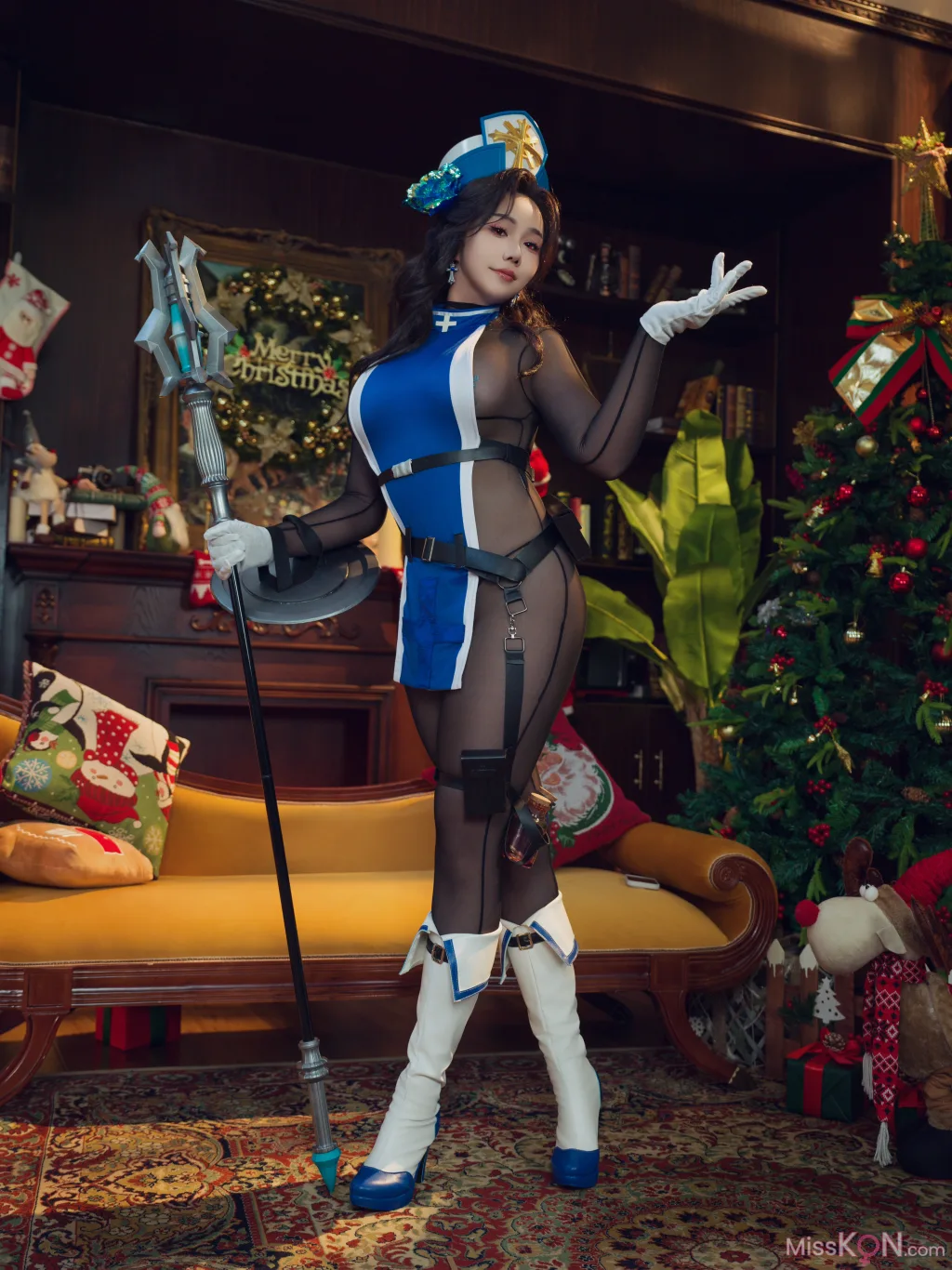 Coser@麻花麻花酱: Nikke 冰玫瑰 (47 photos)