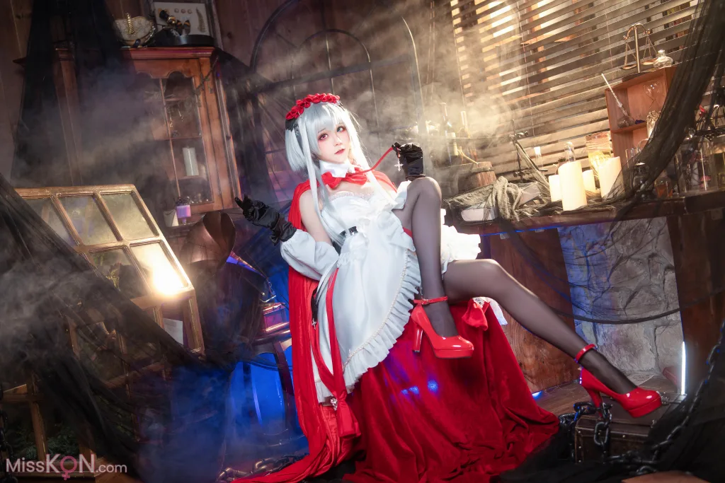 Coser@Tomoyo酱: 碧蓝航线 埃尔宾小红帽 (30 photos)