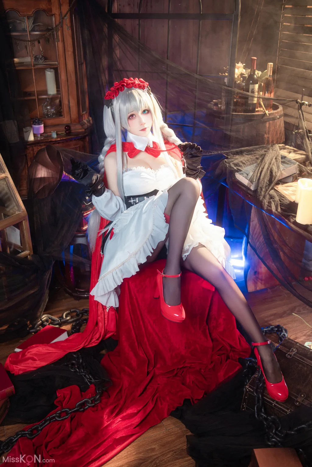 Coser@Tomoyo酱: 碧蓝航线 埃尔宾小红帽 (30 photos)