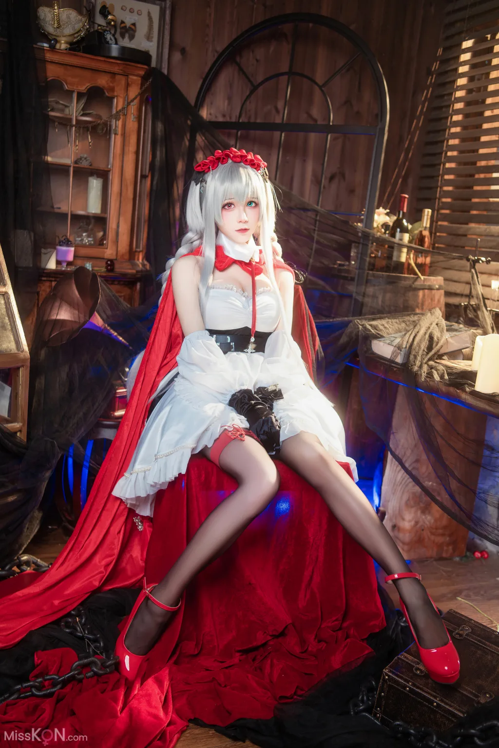 Coser@Tomoyo酱: 碧蓝航线 埃尔宾小红帽 (30 photos)