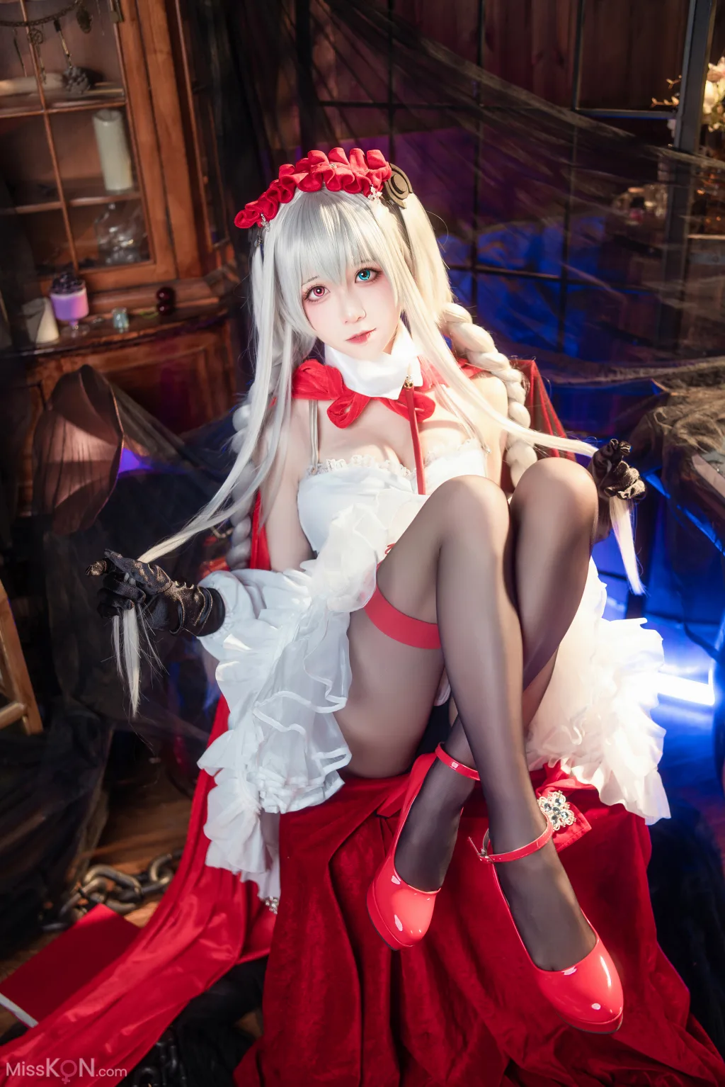 Coser@Tomoyo酱: 碧蓝航线 埃尔宾小红帽 (30 photos)