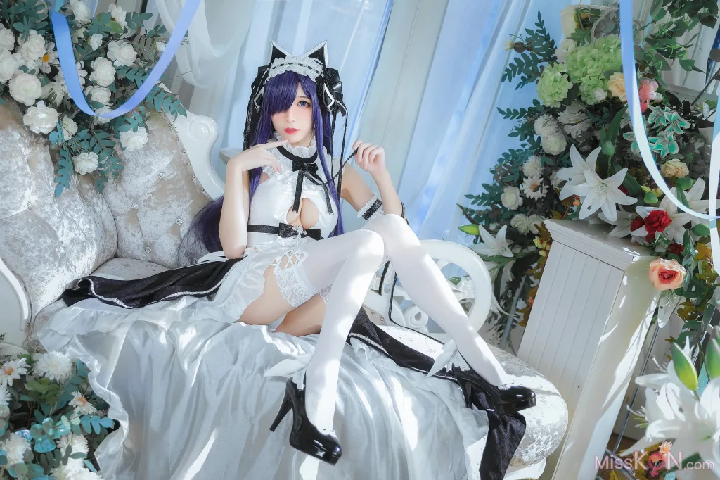 Coser@Tomoyo酱: 碧蓝 奥古斯特女仆 (27 photos)