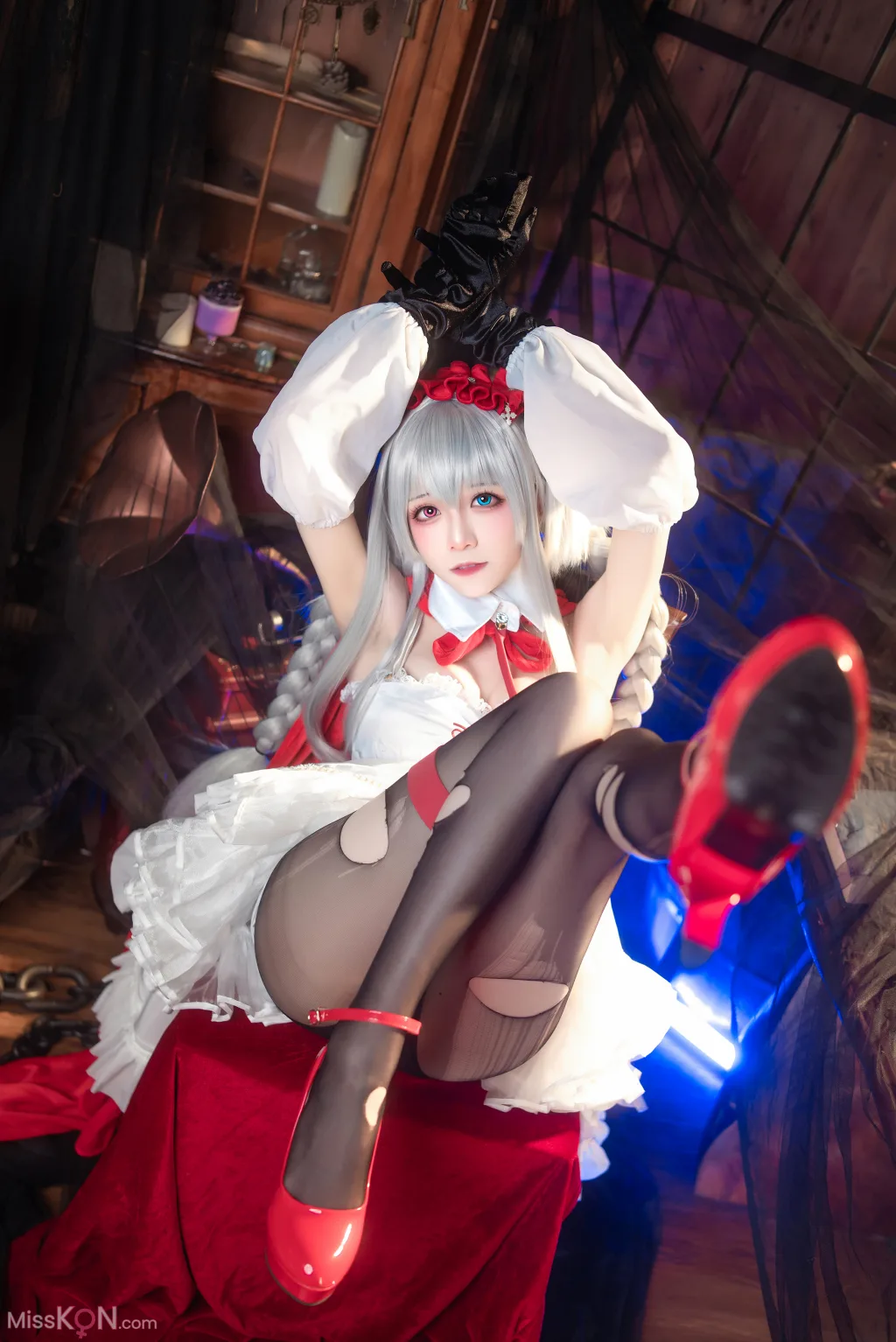 Coser@Tomoyo酱: 碧蓝航线 埃尔宾小红帽 (30 photos)