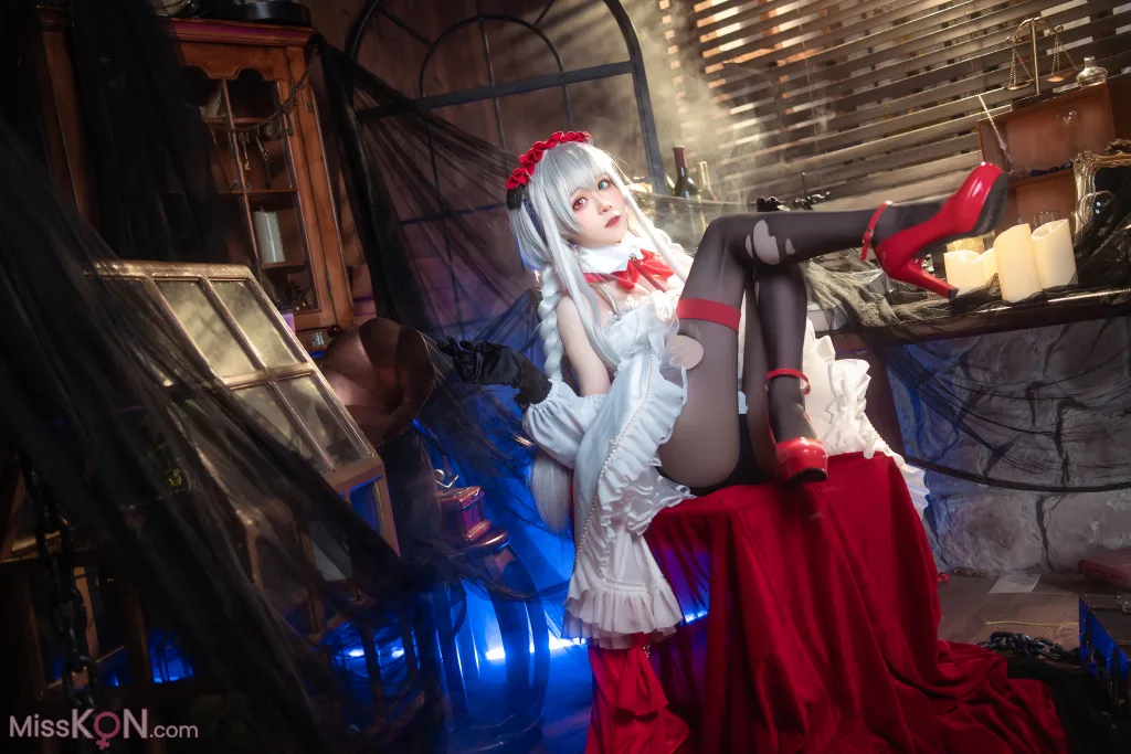 Coser@Tomoyo酱: 碧蓝航线 埃尔宾小红帽 (30 photos)